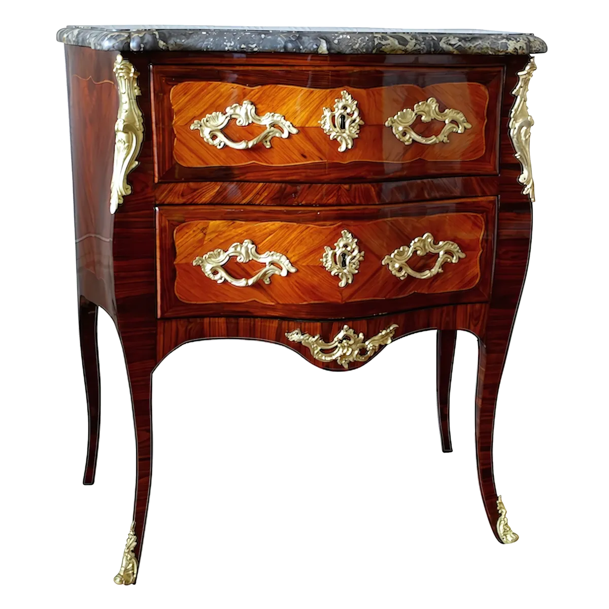 Commode sauteuse de style Louis XV